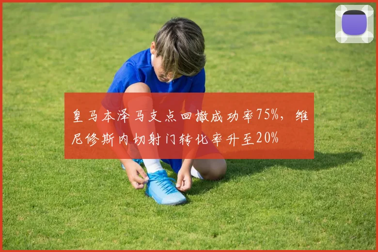 皇马本泽马支点回撤成功率75%，维尼修斯内切射门转化率升至20%
